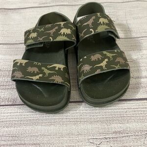 Capelli New York Dinosaur Sandals Toddler Size 7 NWOT Velcro Strap Green